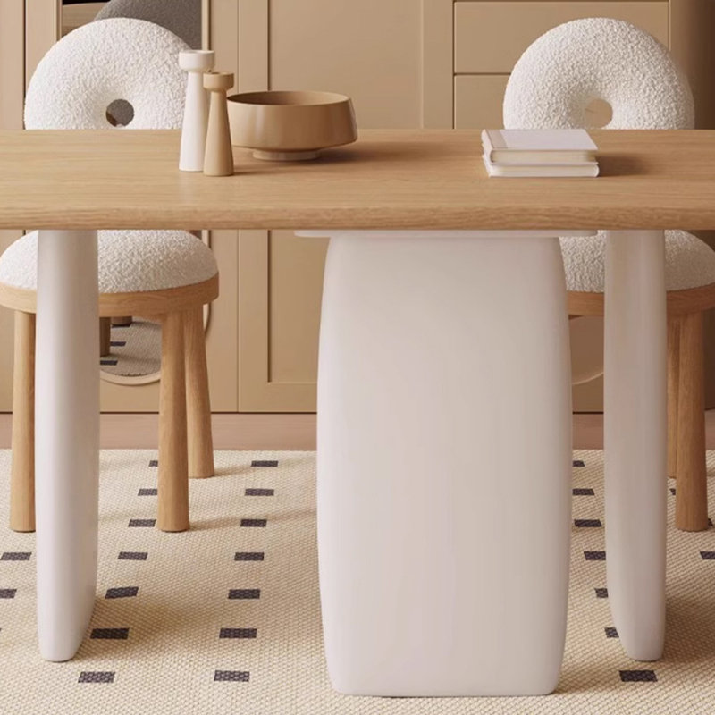 HomeLuxea Ash Wood Small Apartment Solid Wood Dining Table | Wayfair